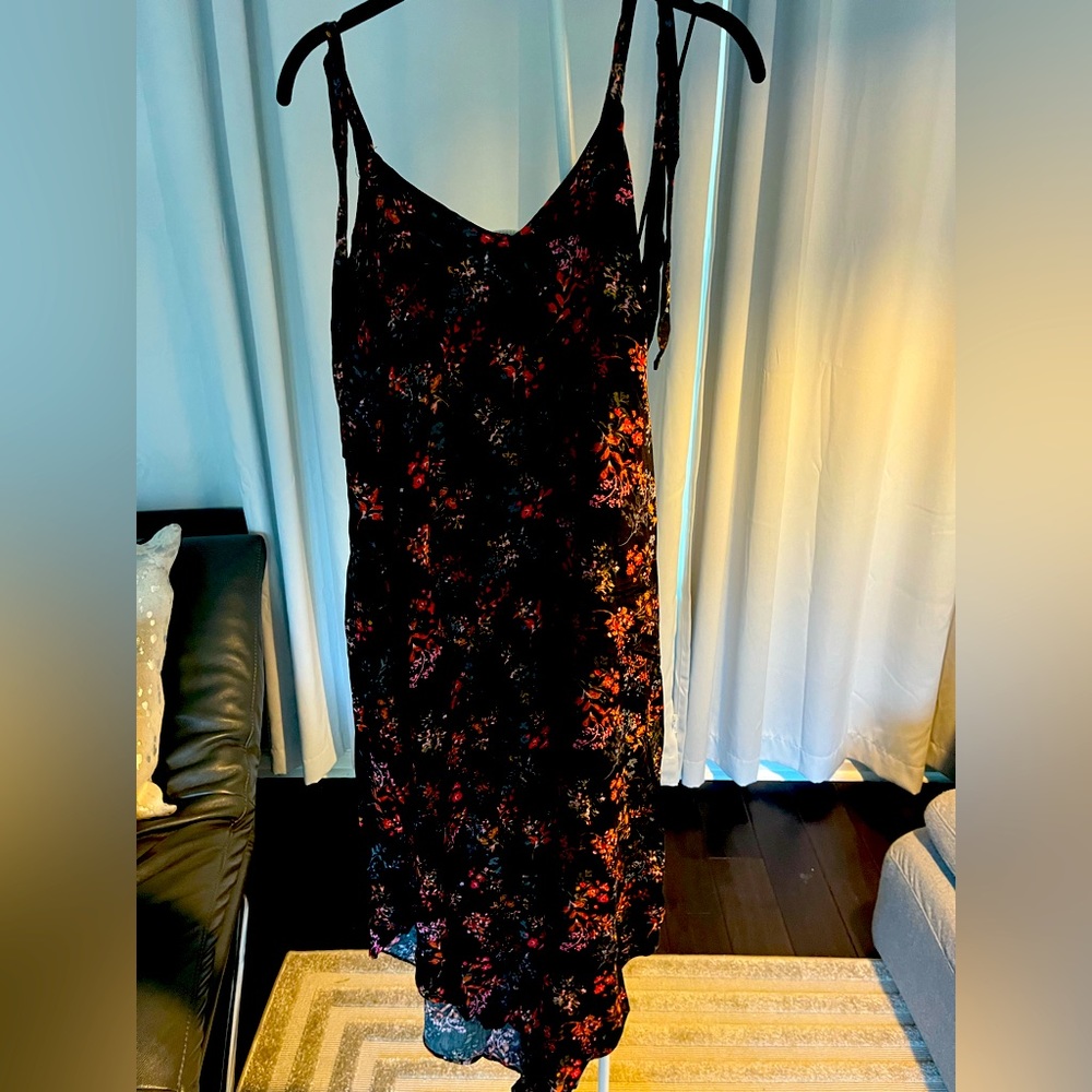 Black floral jumpsuit